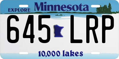 MN license plate 645LRP