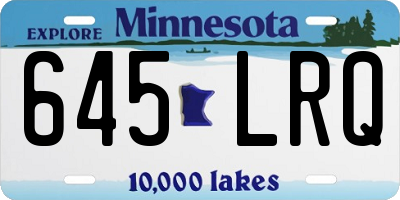 MN license plate 645LRQ