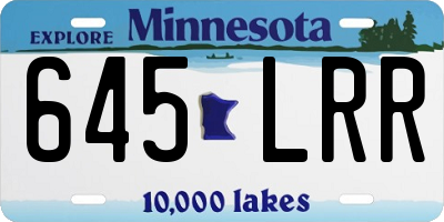 MN license plate 645LRR