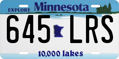 MN license plate 645LRS