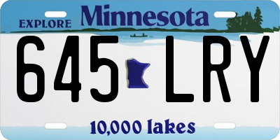 MN license plate 645LRY