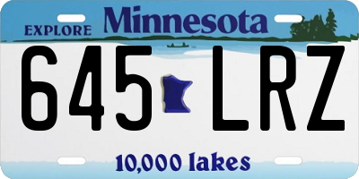 MN license plate 645LRZ
