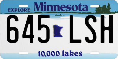 MN license plate 645LSH