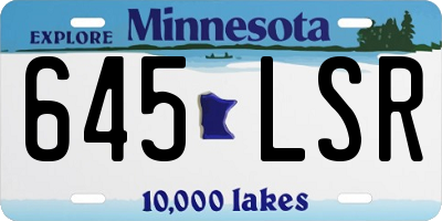MN license plate 645LSR