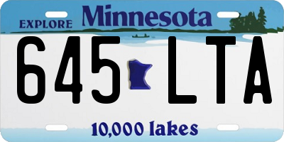MN license plate 645LTA