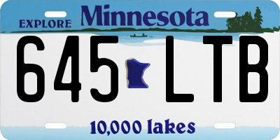 MN license plate 645LTB