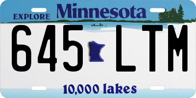 MN license plate 645LTM
