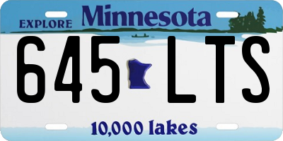 MN license plate 645LTS