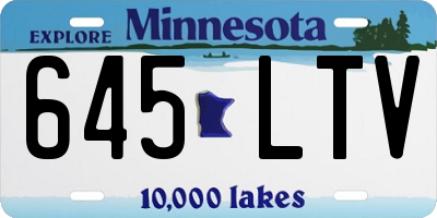 MN license plate 645LTV