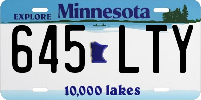 MN license plate 645LTY