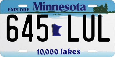 MN license plate 645LUL