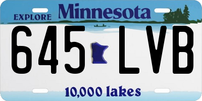 MN license plate 645LVB