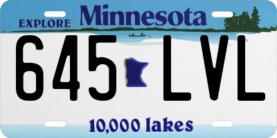 MN license plate 645LVL