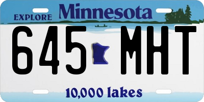MN license plate 645MHT