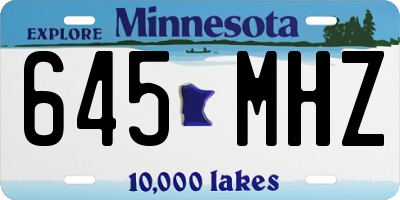 MN license plate 645MHZ