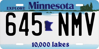MN license plate 645NMV