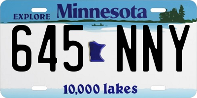 MN license plate 645NNY