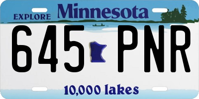 MN license plate 645PNR