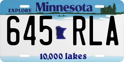 MN license plate 645RLA