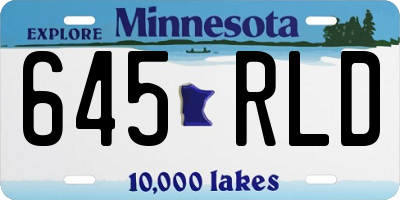 MN license plate 645RLD