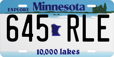 MN license plate 645RLE
