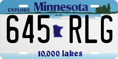 MN license plate 645RLG