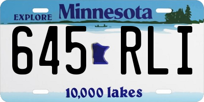 MN license plate 645RLI