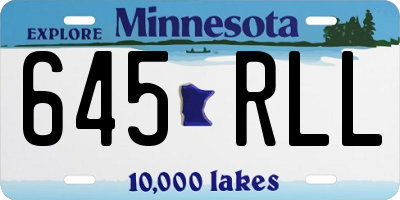 MN license plate 645RLL