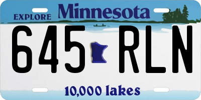 MN license plate 645RLN