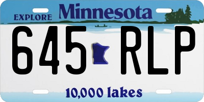 MN license plate 645RLP