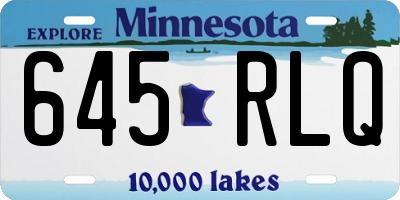 MN license plate 645RLQ