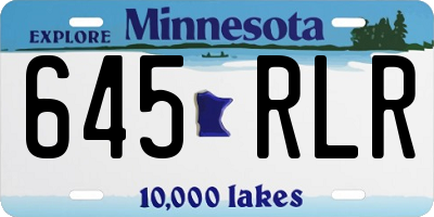 MN license plate 645RLR