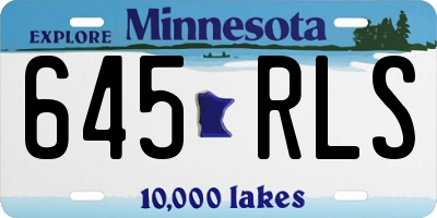 MN license plate 645RLS