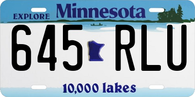 MN license plate 645RLU
