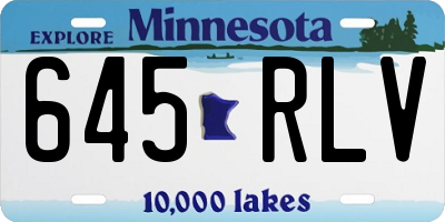 MN license plate 645RLV