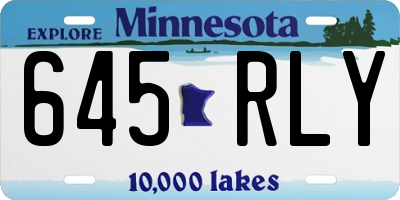 MN license plate 645RLY