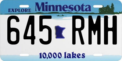 MN license plate 645RMH