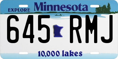 MN license plate 645RMJ