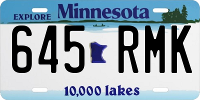 MN license plate 645RMK