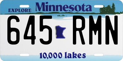 MN license plate 645RMN