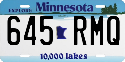 MN license plate 645RMQ