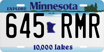 MN license plate 645RMR