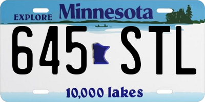 MN license plate 645STL
