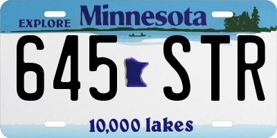 MN license plate 645STR