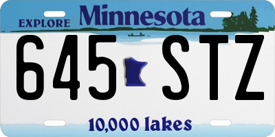 MN license plate 645STZ
