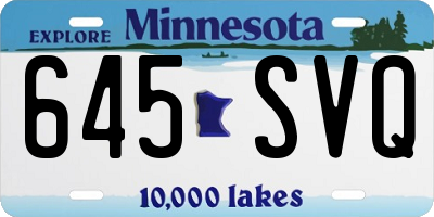 MN license plate 645SVQ