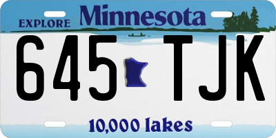 MN license plate 645TJK