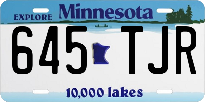 MN license plate 645TJR