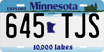 MN license plate 645TJS