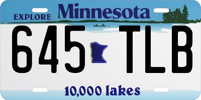 MN license plate 645TLB